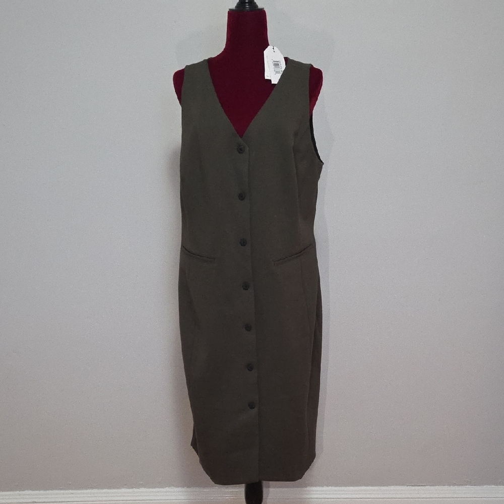 BNWT Universal Standard Prestige Ponte Dress In Nori (Small)